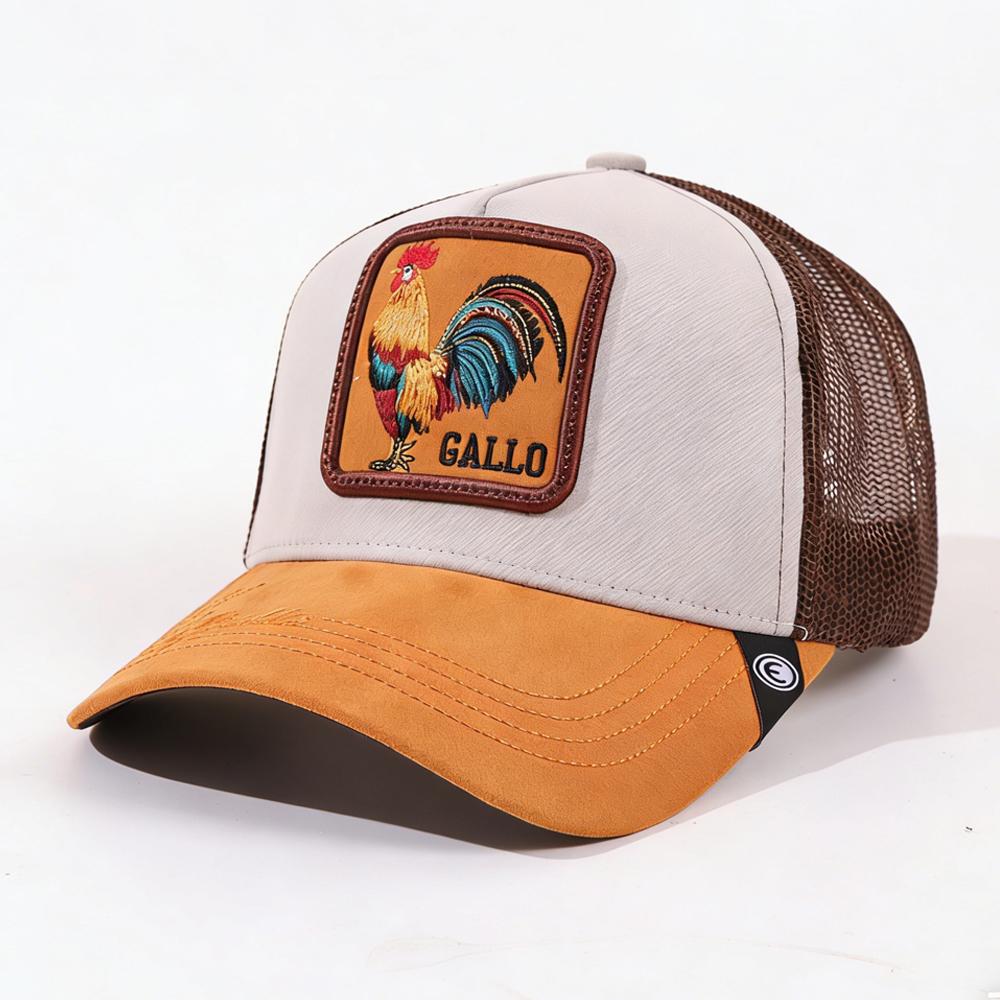 1PC Mesh Trucker Hat, Breathable, Embroidered Rooster GALLO Patch, Retro Western Streetwear
1PC Mesh Trucker Hat, Breathable, Embroidered Rooster GALLO Patch, Retro Western Streetwear