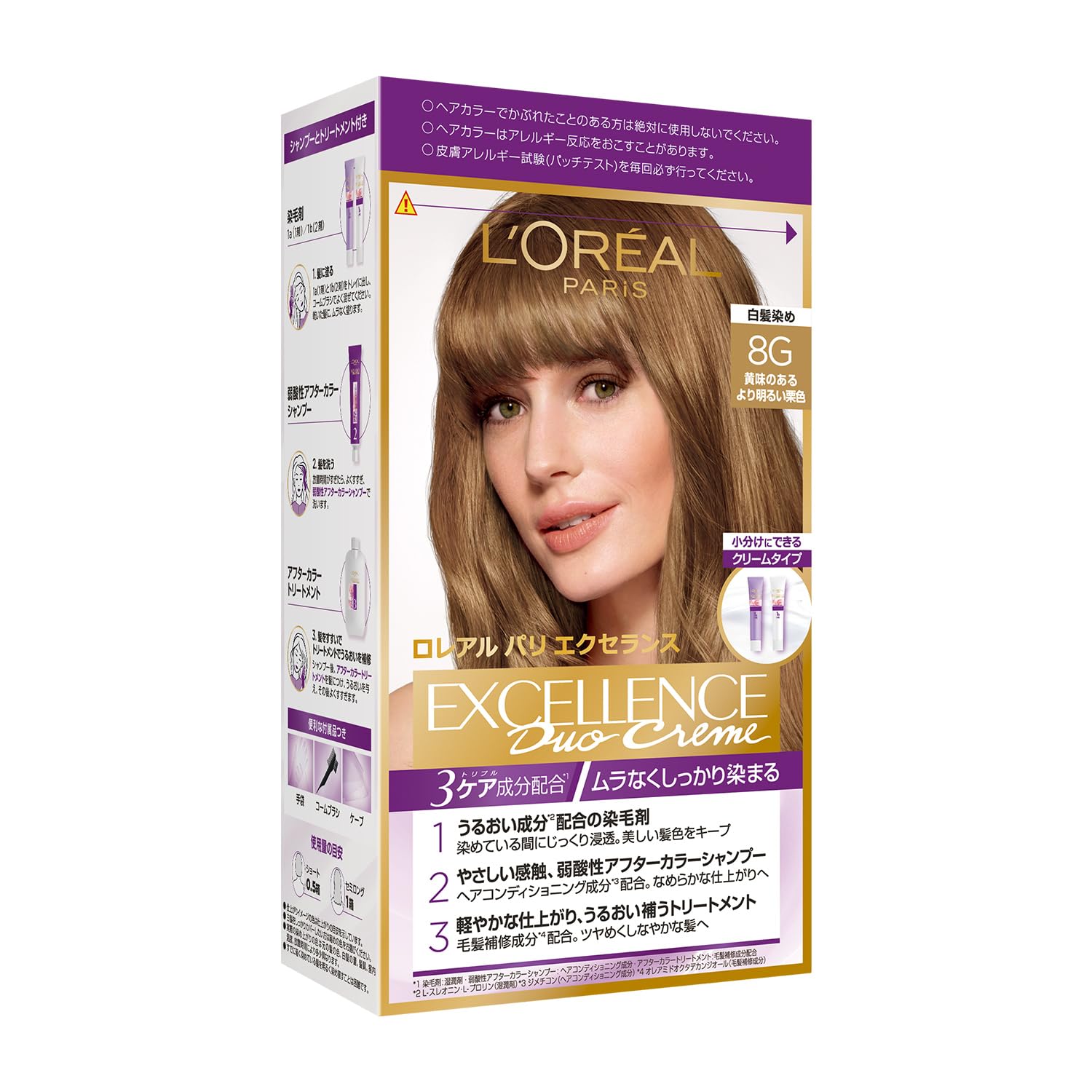 Paris Excellence R Cream Hair Color for Gray Lighter Chestnut Brown with a Yellowish Tone L Oreal Hair, 8g, (Quasi-drug)
Paris Excellence R Cream Hair Color for Gray Lighter Chestnut Brown with a Yellowish Tone L Oreal Hair, 8g, (Quasi-drug)