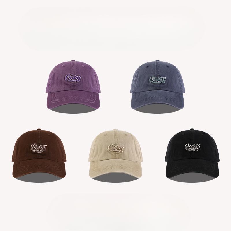 Korean style Old Washing Embroidered Letter Baseball Cap Women s Wide Brim Soft Top Baseball Cap Versatile Face Showing Small Hat One Size
Korean style Old Washing Embroidered Letter Baseball Cap Women s Wide Brim Soft Top Baseball Cap Versatile Face Showing Small Hat One Size