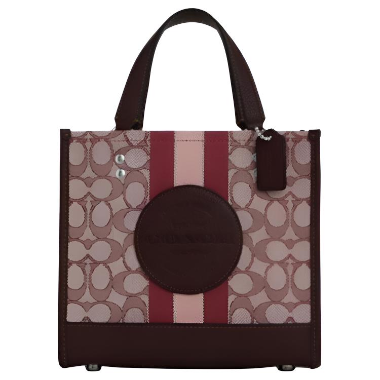 Coach Dempsey 22 Letter Logo Stripe Print Fabric With Leather Tote Bag Women tote bag Black C8417-SVW6V Basic Set (Bag+Dust Bag)
Coach Dempsey 22 Letter Logo Stripe Print Fabric With Leather Tote Bag Women tote bag Black C8417-SVW6V Basic Set (Bag+Dust Bag)