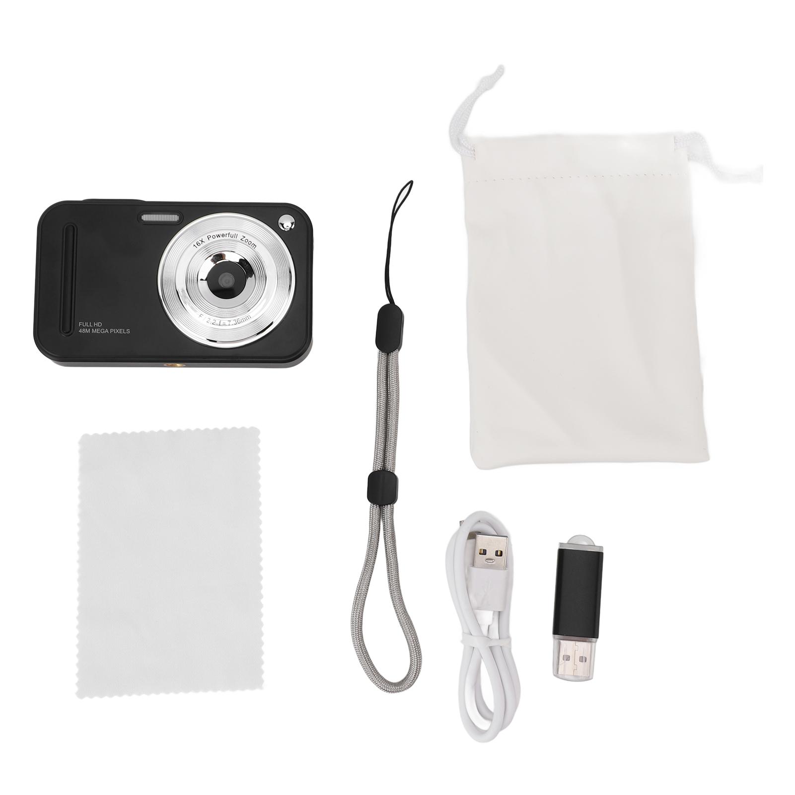 1080P Digital Camera Autofocus 48MP Camera with 16X Digital Zoom 2.4 Inch TFT Screen Anti Shake
1080P Digital Camera Autofocus 48MP Camera with 16X Digital Zoom 2.4 Inch TFT Screen Anti Shake