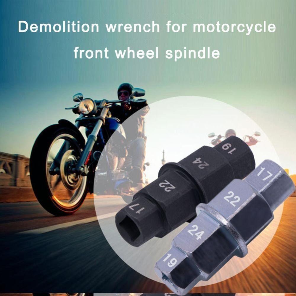 17 19 22 24mm Front Wheel Axle Removal Tool Multi Purpose Repair Wrench Durable Hex Key Socket
17 19 22 24mm Front Wheel Axle Removal Tool Multi Purpose Repair Wrench Durable Hex Key Socket