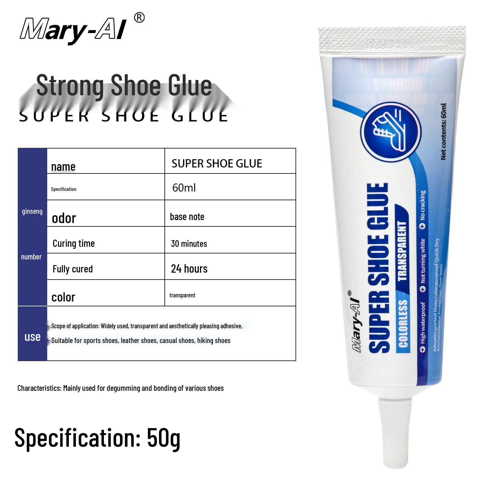 Universal Waterproof Shoe Repair Glue - Strong Adhesion, Portable, for Home Decoration.
Universal Waterproof Shoe Repair Glue - Strong Adhesion, Portable, for Home Decoration.