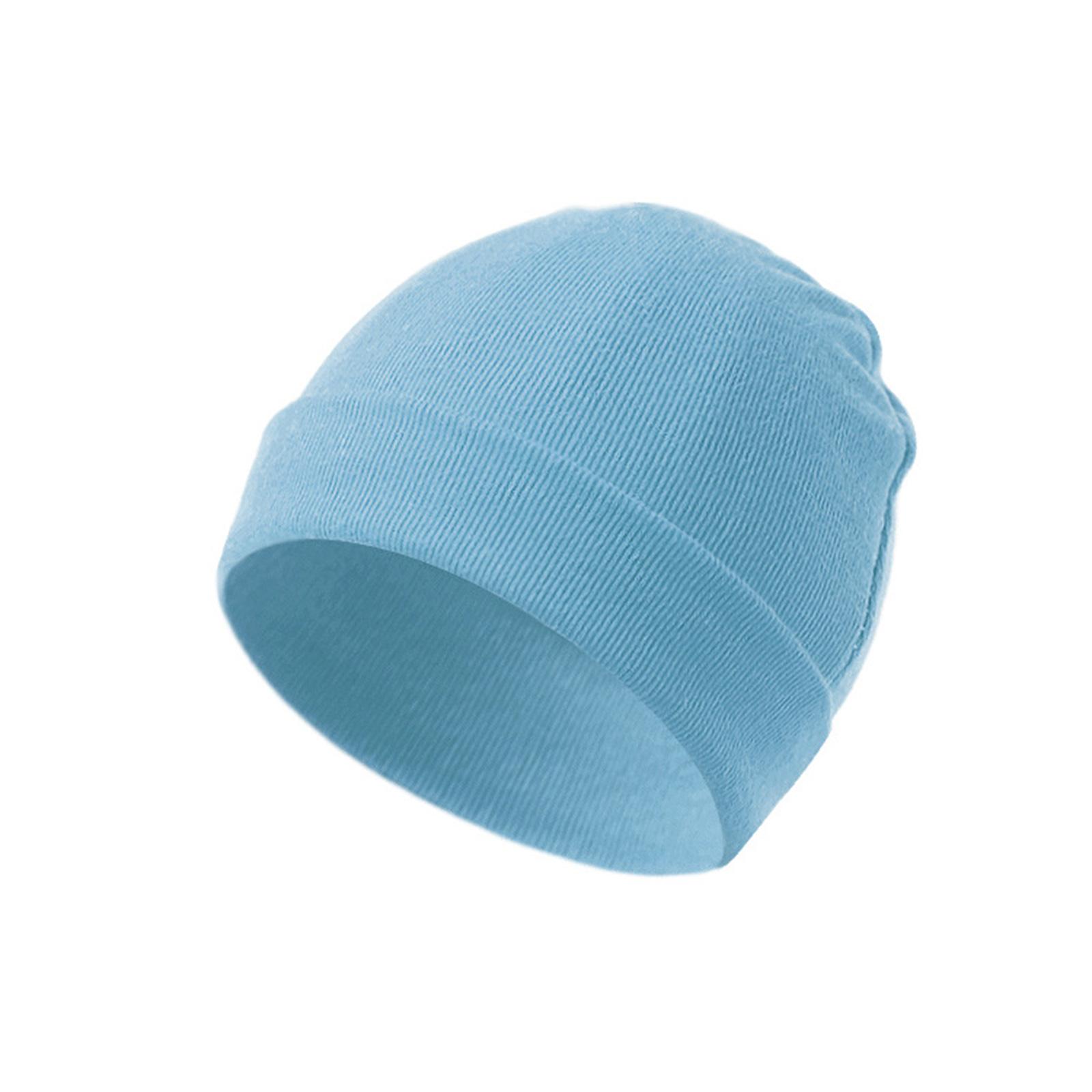 Детская шапочка конфетного цвета, мягкая и удобная, для новорожденных, модный чепчик, дышащий головной убор для детей от 0 до 12 месяцев 8