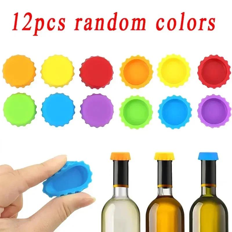 2/6/12pcs Silicone Beer Bottle Cap Preservative Cover Bottle Cover Vinegar Soy Corktail Lid 3cm Wine Stopper Bar Accessories
2/6/12pcs Silicone Beer Bottle Cap Preservative Cover Bottle Cover Vinegar Soy Corktail Lid 3cm Wine Stopper Bar Accessories