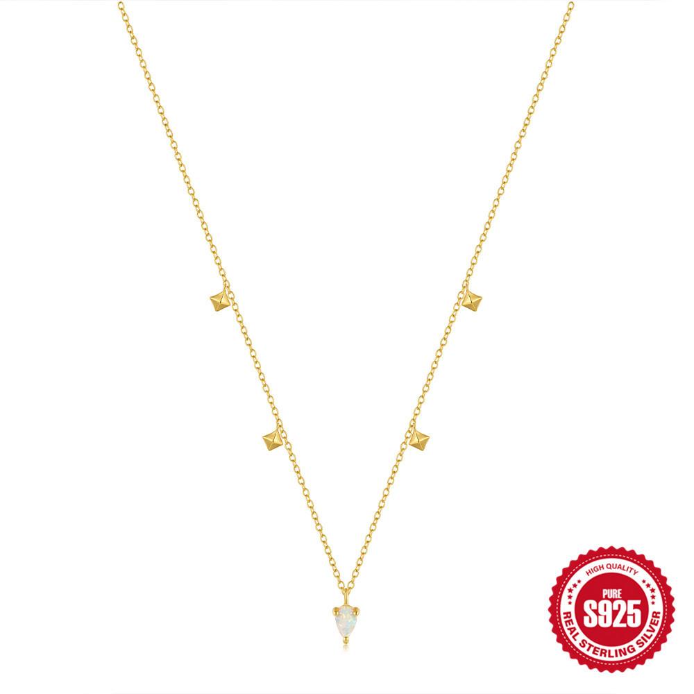 Stylish And Simple Ins Style S925 Sterling Silver Stacked Wearing Tetragonal Star Opal Diamond Encrusted Women S Daily Necklace 925 silver золотой
Stylish And Simple Ins Style S925 Sterling Silver Stacked Wearing Tetragonal Star Opal Diamond Encrusted Women S Daily Necklace 925 silver золотой