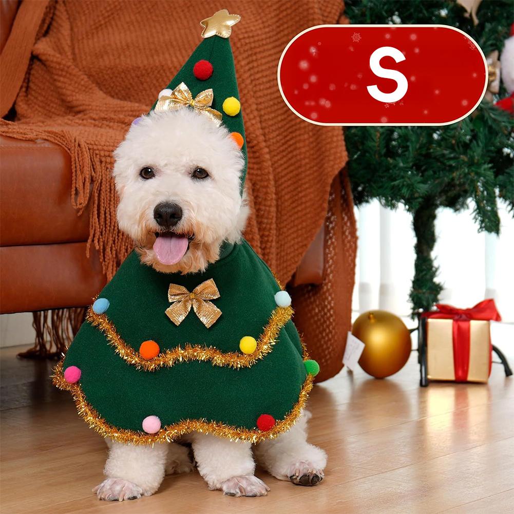 Christmas Dog Cape Festive Pet Cloak Adorable Christmas Role-Play Outfit Christmas Tree Attire Dog Dress Funny Pet Christmas Clothing S
Christmas Dog Cape Festive Pet Cloak Adorable Christmas Role-Play Outfit Christmas Tree Attire Dog Dress Funny Pet Christmas Clothing S