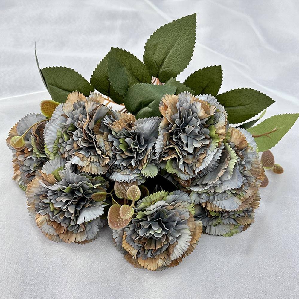 Silk Petal Carnation Artificial Flower 9 Heads Simulation Plants Home Decoration синій
Silk Petal Carnation Artificial Flower 9 Heads Simulation Plants Home Decoration синій