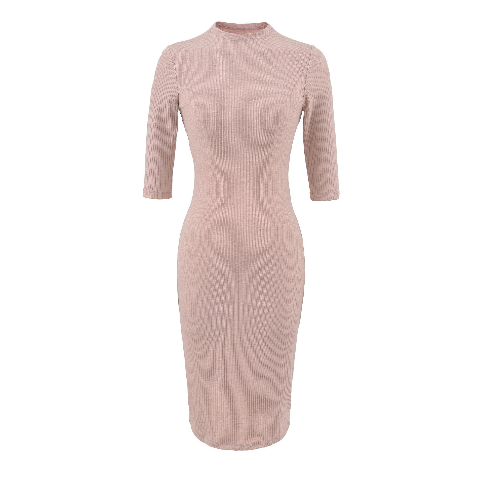 Women s French Light Luxury Ribbed Slim-Fit Midi Dress with Half-High Collar & Mid Sleeves Small рожевий
Women s French Light Luxury Ribbed Slim-Fit Midi Dress with Half-High Collar & Mid Sleeves Small рожевий