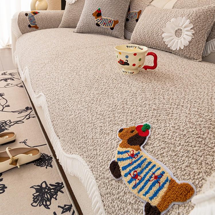 Cartoon Cream Wind Sofa Cushion New Four-Season Universal One-Piece Cloth Towel Straight Row Non-Slip Sofa Seat Cushion 70*70cm
Cartoon Cream Wind Sofa Cushion New Four-Season Universal One-Piece Cloth Towel Straight Row Non-Slip Sofa Seat Cushion 70*70cm