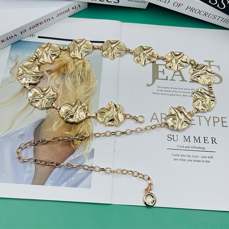 Womens Metal Chain Waist Belt For Summer Fashion With Hanging Buckle For Casual Wear
Womens Metal Chain Waist Belt For Summer Fashion With Hanging Buckle For Casual Wear