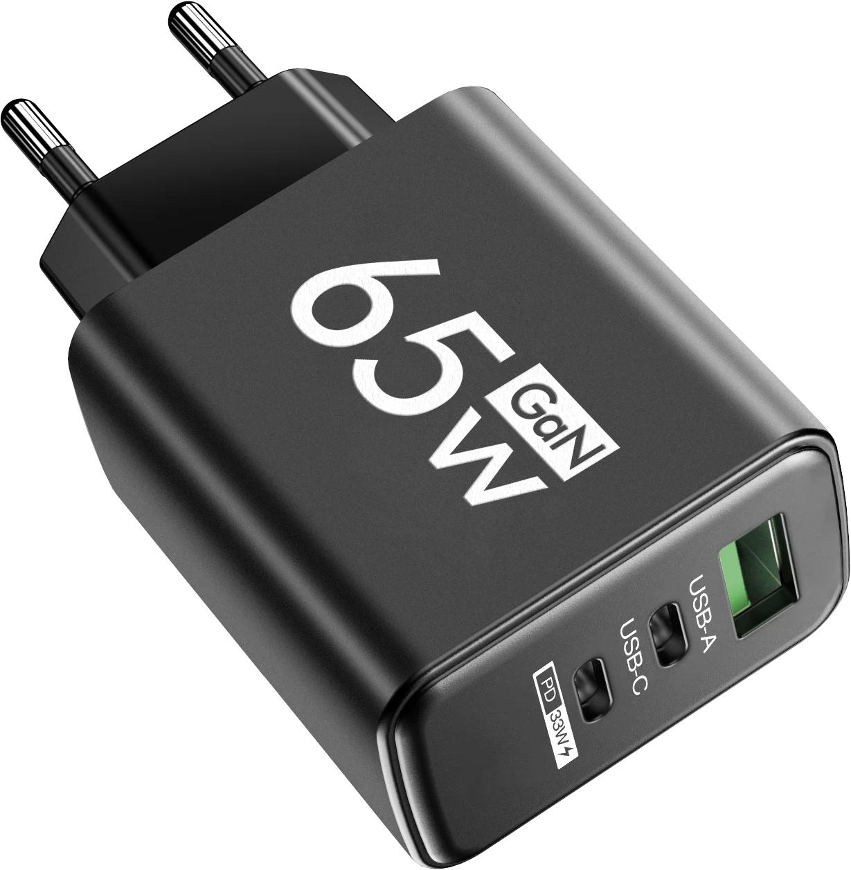 65W USB-C Fast Charging Charger PD Quick Charge 3.0 Wall Adapter for iPhone 15 Xiaomi POCO Samsung Oneplus - Phone Charging Black
65W USB-C Fast Charging Charger PD Quick Charge 3.0 Wall Adapter for iPhone 15 Xiaomi POCO Samsung Oneplus - Phone Charging Black