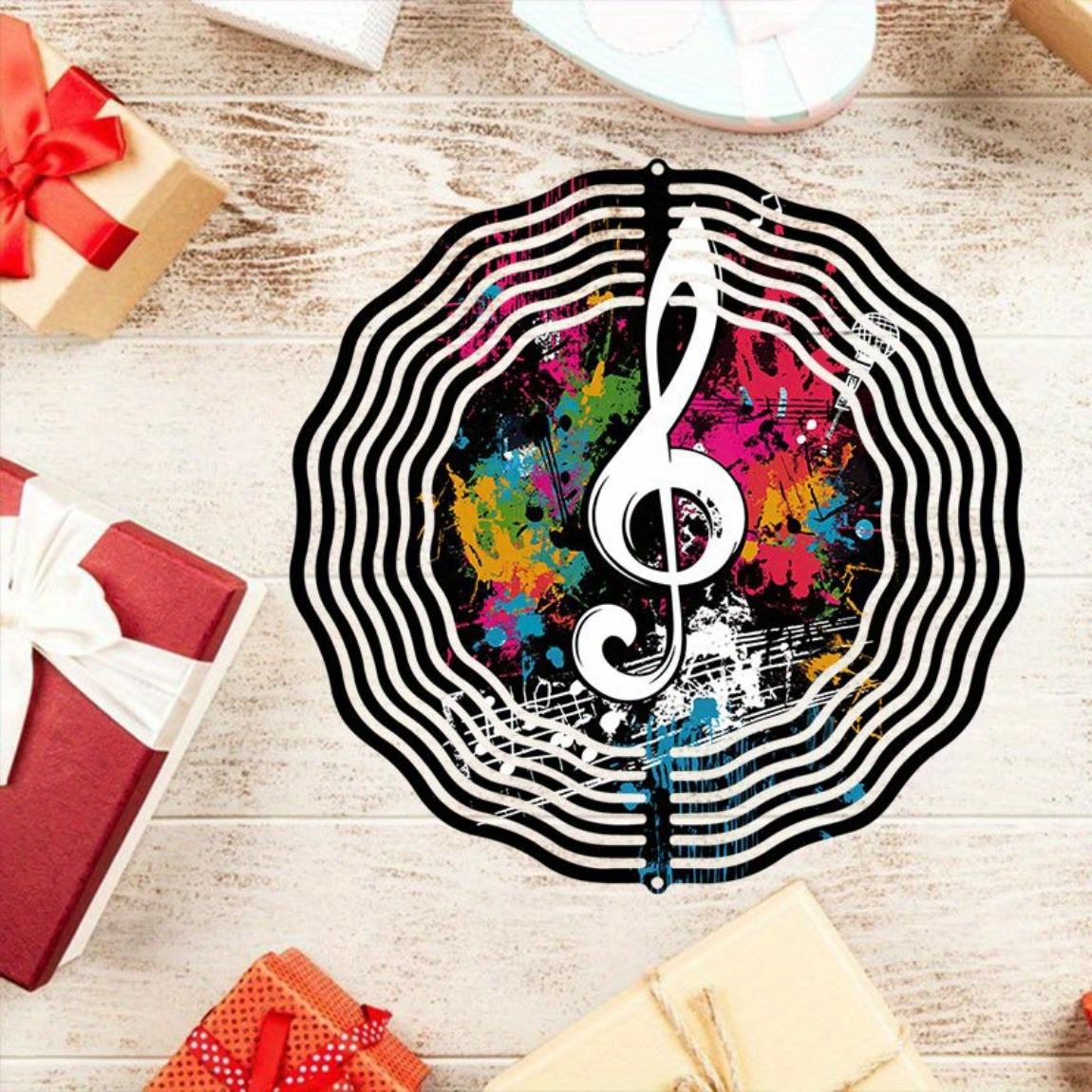 Colorful 3D Metal Wind Chime with Musical Notes for Outdoor Garden Decor Perfect Gift for Music Lovers Festival Holiday Decoration 01A
Colorful 3D Metal Wind Chime with Musical Notes for Outdoor Garden Decor Perfect Gift for Music Lovers Festival Holiday Decoration 01A
