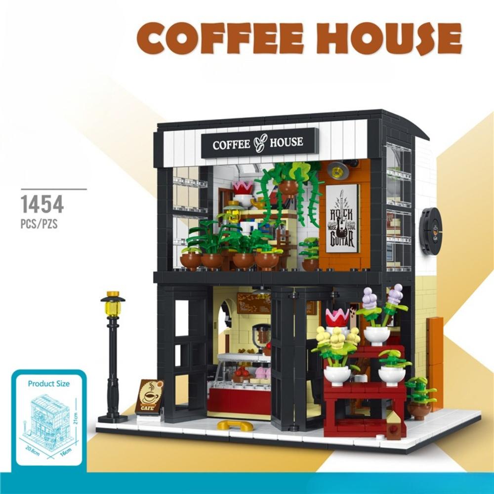 MOC Artistical Flower Language Cafe Store Building Block Set Set Coffee House Hut With Light Toy For Children Birthday Holiday Gift Present Paper Instruction
MOC Artistical Flower Language Cafe Store Building Block Set Set Coffee House Hut With Light Toy For Children Birthday Holiday Gift Present Paper Instruction