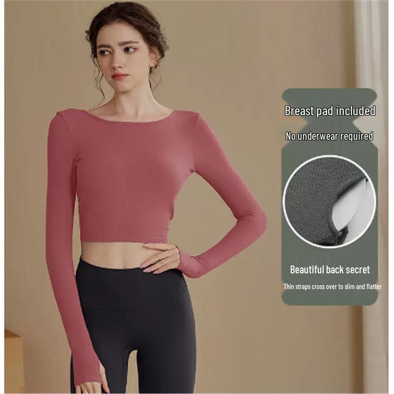 Women s Long Sleeve Yoga Top with Chest Pads - Autumn/Winter Back Design for Running & Training Medium червоний/сливовий
Women s Long Sleeve Yoga Top with Chest Pads - Autumn/Winter Back Design for Running & Training Medium червоний/сливовий