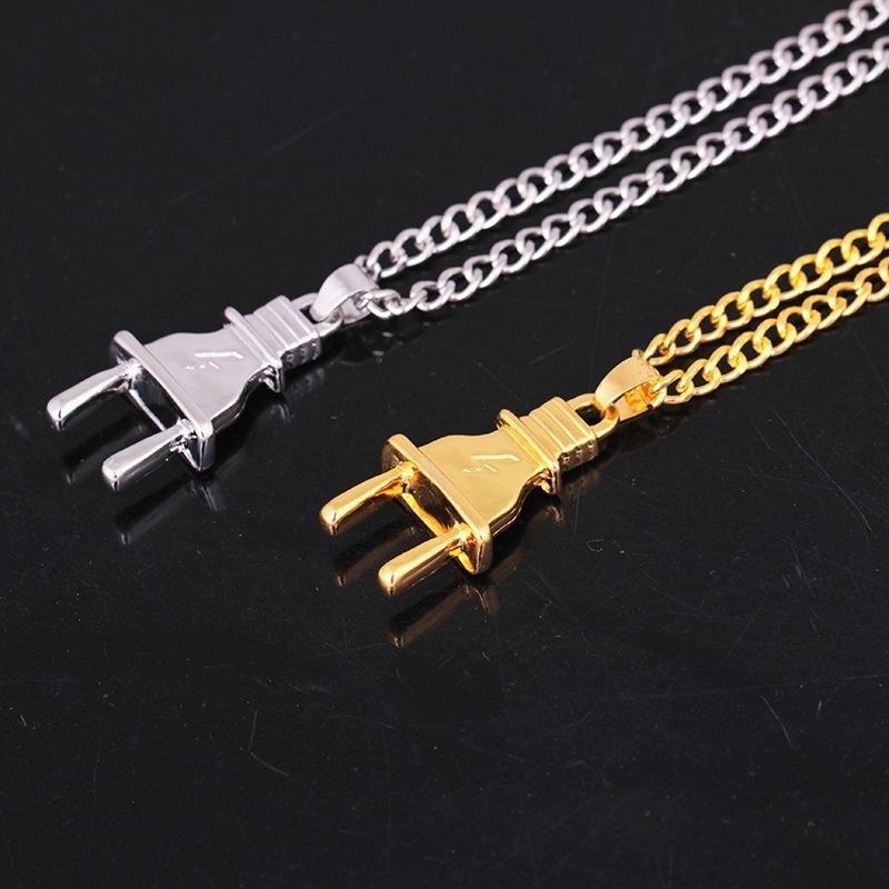 Trendy Gold Silver Color Alloy Punk Popular Simulated Plug Pendant Necklace For Men Jewelry Gift gold
Trendy Gold Silver Color Alloy Punk Popular Simulated Plug Pendant Necklace For Men Jewelry Gift gold