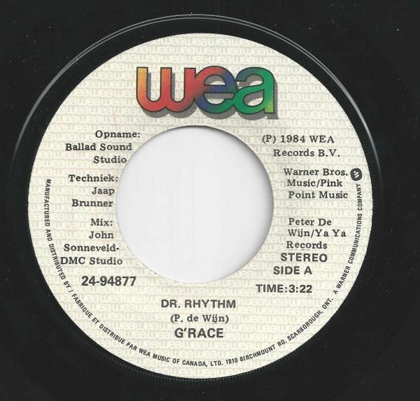 7-дюймовая пластинка GRACE Dr. Rhythm 2494877 WEA 1984 Канада Рок Б/у
7-дюймовая пластинка GRACE Dr. Rhythm 2494877 WEA 1984 Канада Рок Б/у