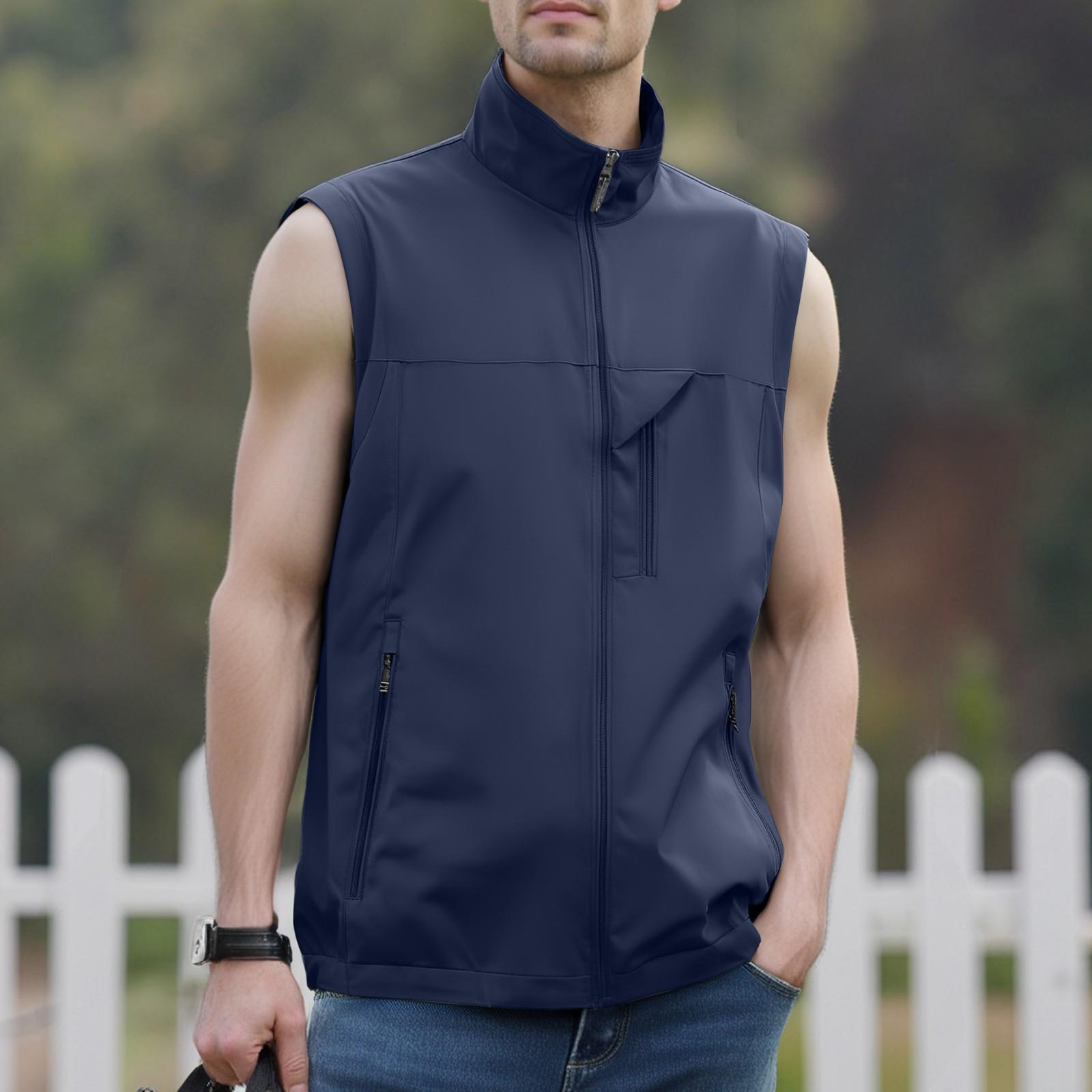 Men s Windproof Lightweight Golf Vest Outerwear With Pockets, Softshell Sleeveless Jacket For Running Hiking Sports XXL темно-синий
Men s Windproof Lightweight Golf Vest Outerwear With Pockets, Softshell Sleeveless Jacket For Running Hiking Sports XXL темно-синий