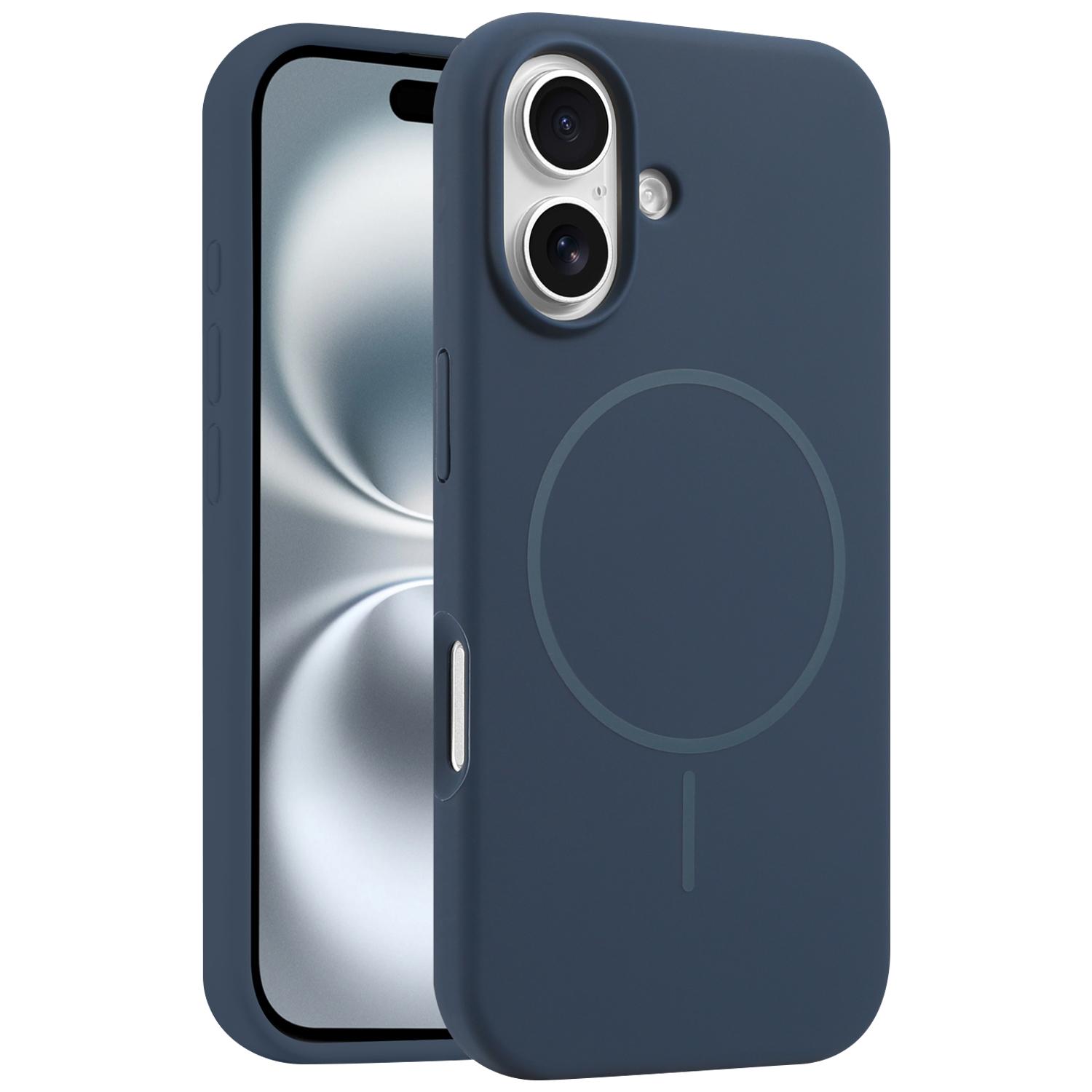 For iPhone 16 Case Compatible with MagSafe Soft Silicone Shockproof Phone Cover Sapphire
For iPhone 16 Case Compatible with MagSafe Soft Silicone Shockproof Phone Cover Sapphire
