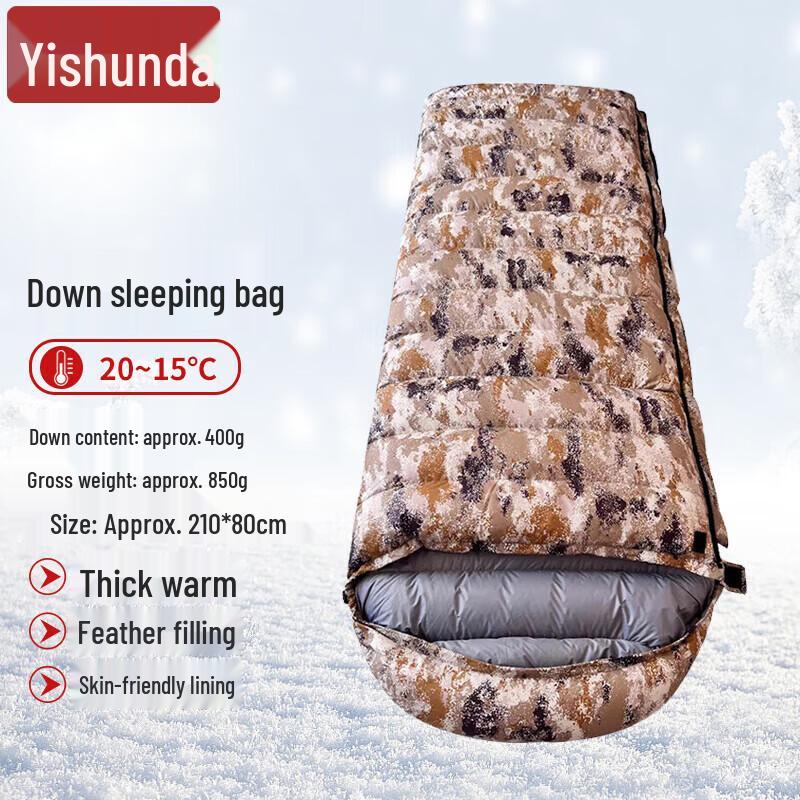Yishunda Envelope Down Sleeping Bag
Yishunda Envelope Down Sleeping Bag