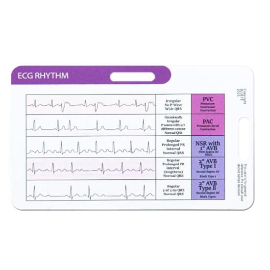 EKG Rhythm Interpretation Card Portable Reference Badge Card Electrocardiogram Rapid Interpretation Guide Horizontal Vertical Layout Cheat Sheet for B
EKG Rhythm Interpretation Card Portable Reference Badge Card Electrocardiogram Rapid Interpretation Guide Horizontal Vertical Layout Cheat Sheet for B