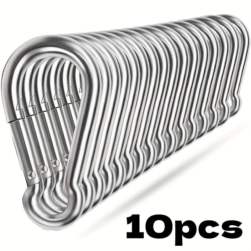 10-Pack Outdoor Key Rings 50mm Spring Lock Hooks Carabiner Keychains Durable Spring Clasps for Camping And Travel
10-Pack Outdoor Key Rings 50mm Spring Lock Hooks Carabiner Keychains Durable Spring Clasps for Camping And Travel
