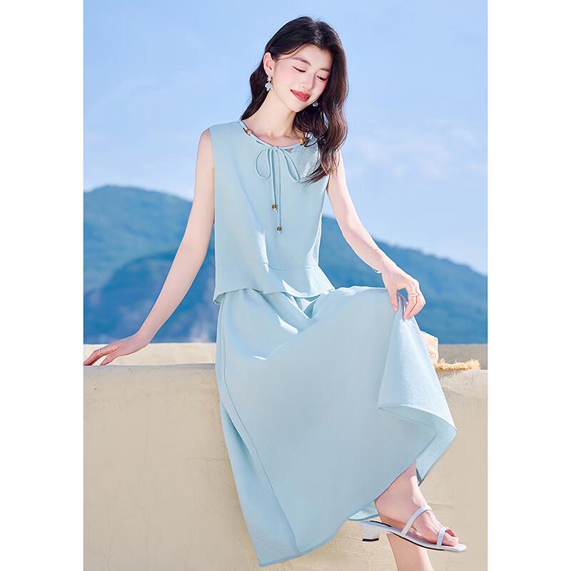 Elegant Sleeveless Midi Dress L
Elegant Sleeveless Midi Dress L