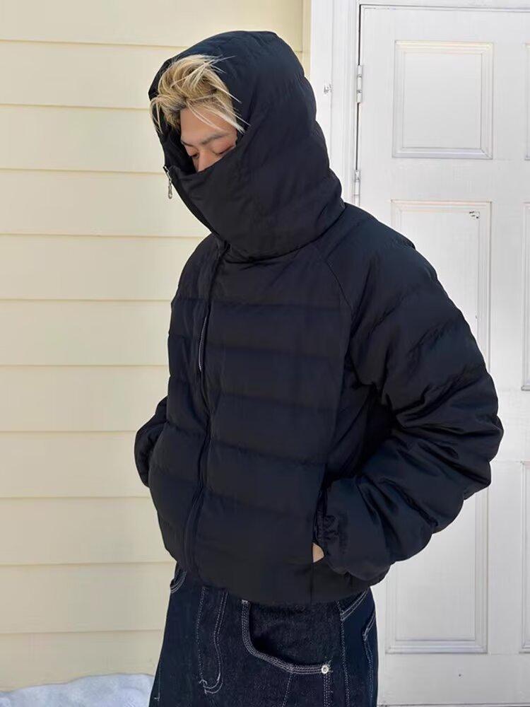 Men s Black Hooded Ribbed Cotton Jacket, Winter Windproof Warm Coat, Slanted Zipper, Mid-Length Outerwear L чорний
Men s Black Hooded Ribbed Cotton Jacket, Winter Windproof Warm Coat, Slanted Zipper, Mid-Length Outerwear L чорний