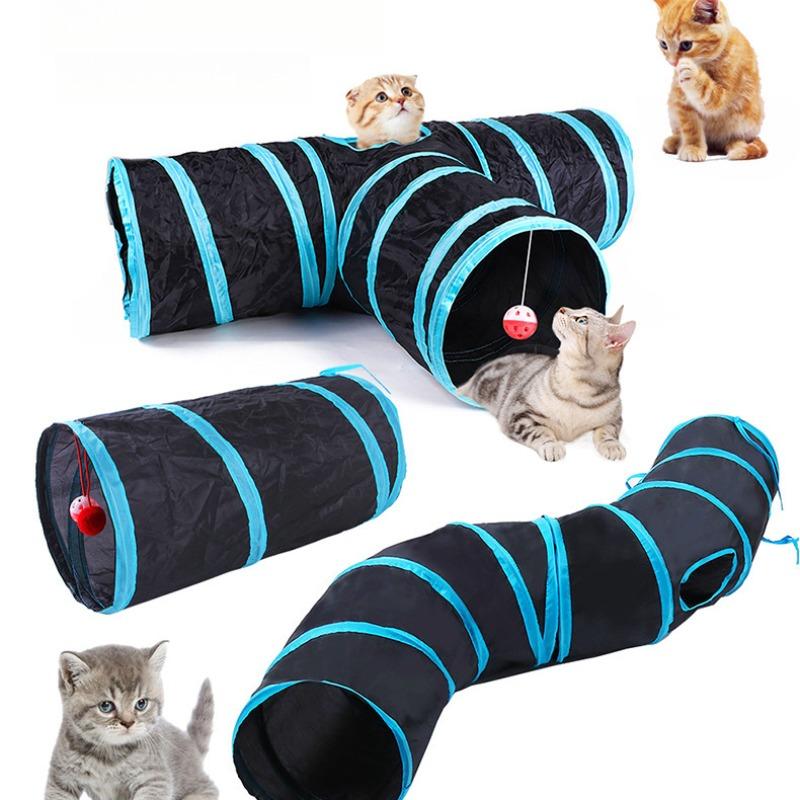Cat Tunnel Toy 3-Way Foldable Pet Playhouse Crinkle Paper Bell Durable Oxford Cloth Animal Tunnel Kittens/Rabbits/Guinea Pigs
Cat Tunnel Toy 3-Way Foldable Pet Playhouse Crinkle Paper Bell Durable Oxford Cloth Animal Tunnel Kittens/Rabbits/Guinea Pigs