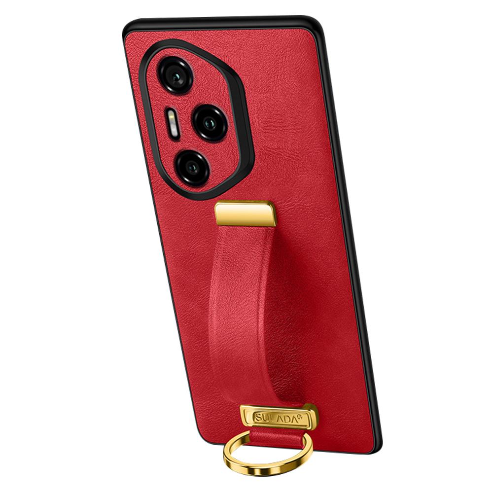 SULADA Fashion Series for Honor 300 Pro Case Wristband Kickstand Leather Back Phone Cover Red
SULADA Fashion Series for Honor 300 Pro Case Wristband Kickstand Leather Back Phone Cover Red