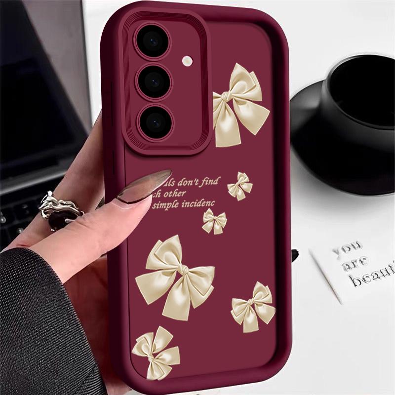 Простой матовый мягкий чехол из ТПУ с бантом для Samsung S25 Ultra S24 FE S23 Plus A16 A56 A55 A36 A06 A15 A35 A26 противоударный защитный чехол для телефона Samsung A56 5G вино красного
Простой матовый мягкий чехол из ТПУ с бантом для Samsung S25 Ultra S24 FE S23 Plus A16 A56 A55 A36 A06 A15 A35 A26 противоударный защитный чехол для телефона Samsung A56 5G вино красного