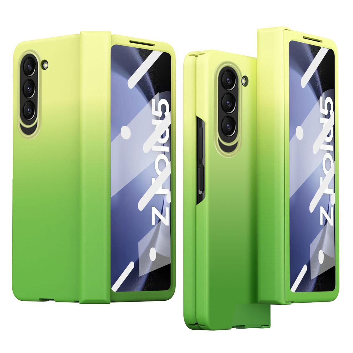 For Samsung Galaxy Z Fold5 5G Gradient Color PC Phone Case Hinge Protection Cover with Tempered Glass Film Gradient Green
For Samsung Galaxy Z Fold5 5G Gradient Color PC Phone Case Hinge Protection Cover with Tempered Glass Film Gradient Green