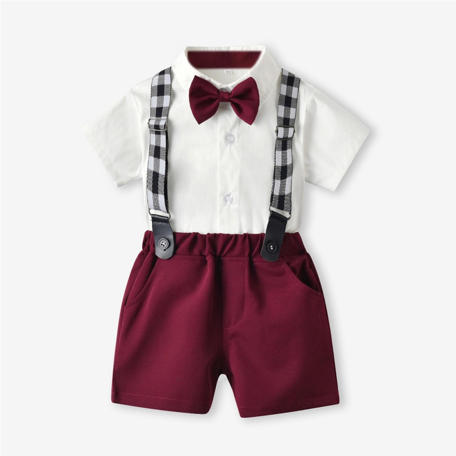 Дитячі Літні Сорочки з Коротким Рукавом та Шорти Повсякденний Костюм з Двох Предметів для Хлопчиків 70 винний
Дитячі Літні Сорочки з Коротким Рукавом та Шорти Повсякденний Костюм з Двох Предметів для Хлопчиків 70 винний