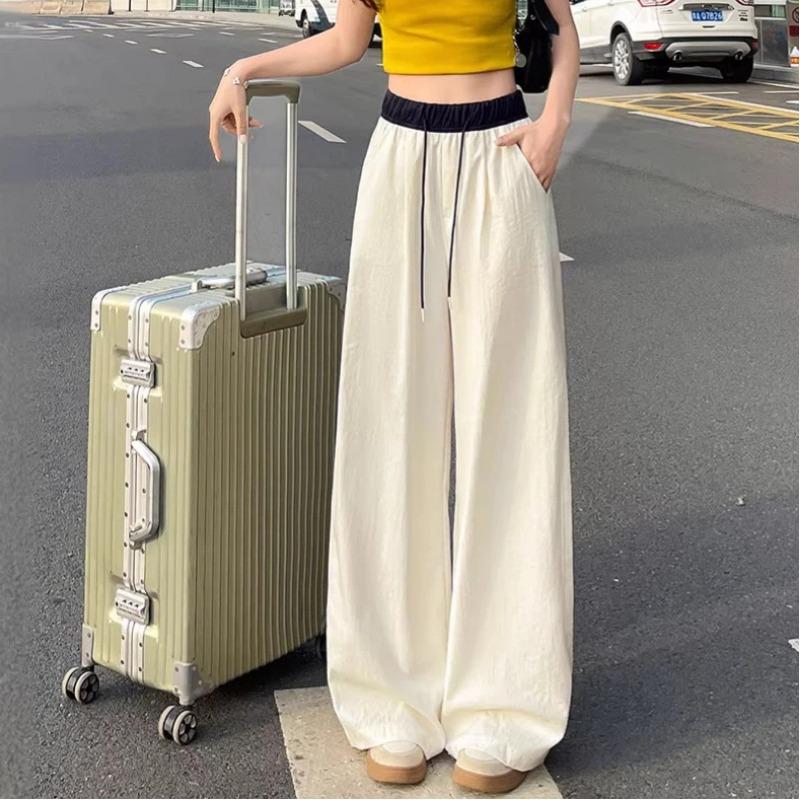 Women Elastic Waist Drawstring Wide Leg Pants Casual Pink Trousers For Summer M абрикосовий
Women Elastic Waist Drawstring Wide Leg Pants Casual Pink Trousers For Summer M абрикосовий