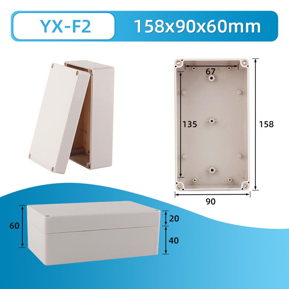 ABS Plastic Electrical Junction Box IP66 Outdoor Waterproof Enclosure 158x90x60mm for Electronic Circuit Projects
ABS Plastic Electrical Junction Box IP66 Outdoor Waterproof Enclosure 158x90x60mm for Electronic Circuit Projects
