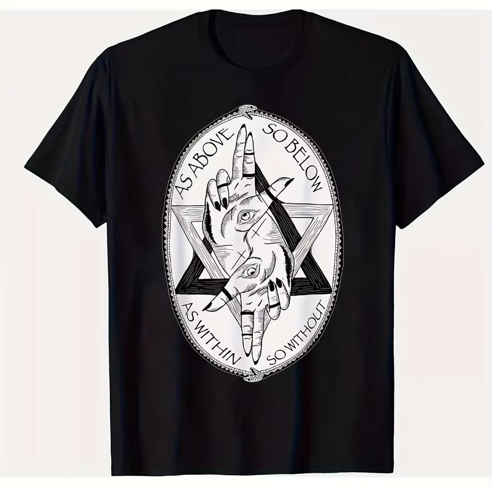 2026 Summer New Gothic Pagan Symbol HighQuality Fashion Comfortable Mens Printed Roundneck TShirt 4XL
2026 Summer New Gothic Pagan Symbol HighQuality Fashion Comfortable Mens Printed Roundneck TShirt 4XL