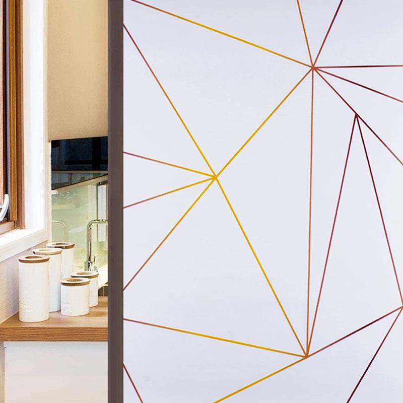 2/3/5M матовая оконная пленка конфиденциальность непрозрачные неклеящиеся наклейки стеклянная виниловая пленка статическая липкая витражная оконная наклейка для дома 45x200 cm серый