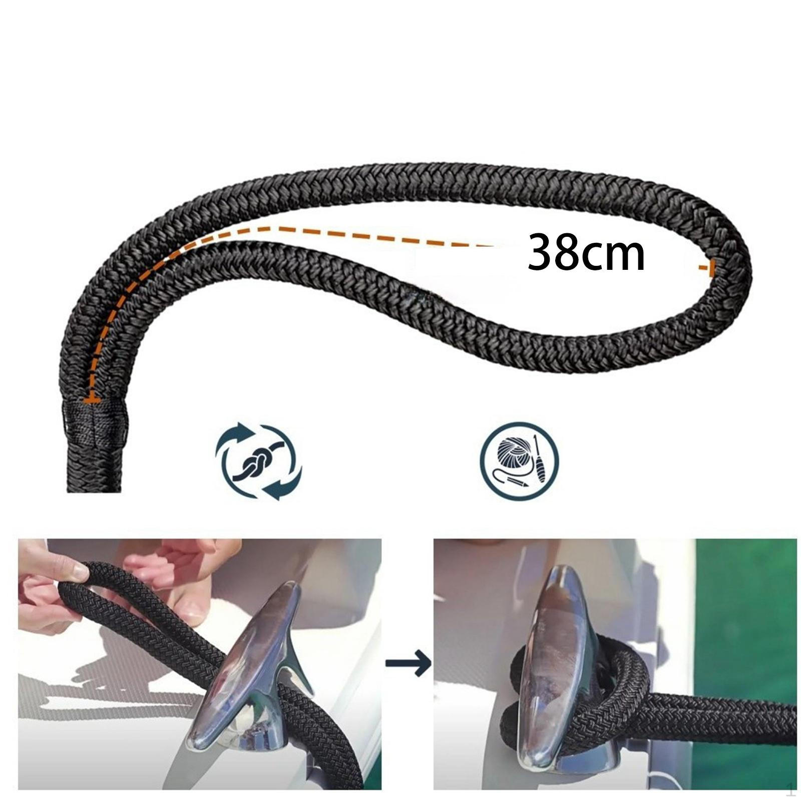 Boat Dock Line Double Braided Nylon Reusable Portable Docking Lines Practical Length 4.5M
Boat Dock Line Double Braided Nylon Reusable Portable Docking Lines Practical Length 4.5M