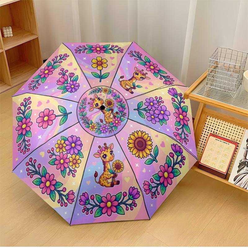 German Shepherd with Rose Theme Automatic Umbrella Compact 8-Rib Design Sturdy Construction Durable Umbrella Stylish Accessory
German Shepherd with Rose Theme Automatic Umbrella Compact 8-Rib Design Sturdy Construction Durable Umbrella Stylish Accessory