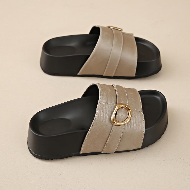 Fashion CRLAYDK Leather Sandals for Women Dress Summer Beach Comfortable Footwear Open Toe Platform Casual Thick Sole Soft Slippers 40
Fashion CRLAYDK Leather Sandals for Women Dress Summer Beach Comfortable Footwear Open Toe Platform Casual Thick Sole Soft Slippers 40