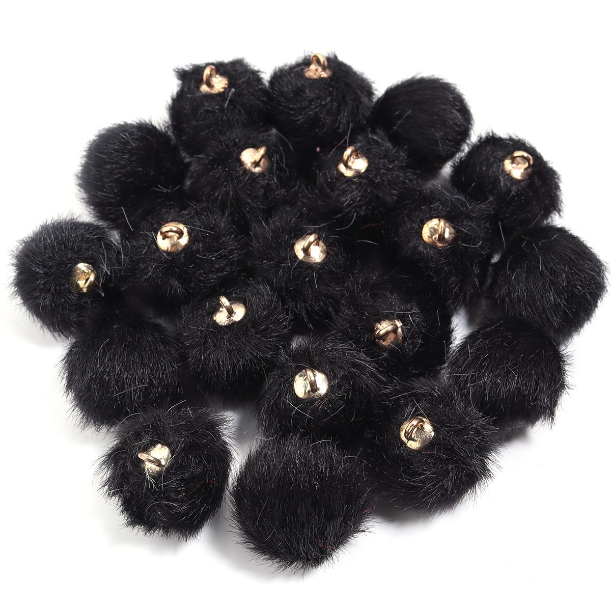 20set/lot Fur Covered Ball Beads Imitation Mink Fur Loose Spacer Bead for Necklace Earring Bracelet Jewelry Making Supplies Find чёрный
20set/lot Fur Covered Ball Beads Imitation Mink Fur Loose Spacer Bead for Necklace Earring Bracelet Jewelry Making Supplies Find чёрный