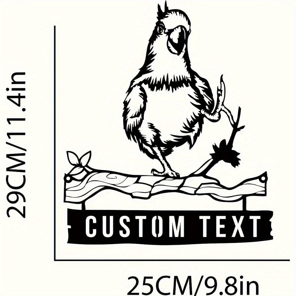 Custom Cockatoo Metal Wall Art Personalized Parrot Sign Home Decor Gift TYDZ004240
Custom Cockatoo Metal Wall Art Personalized Parrot Sign Home Decor Gift TYDZ004240
