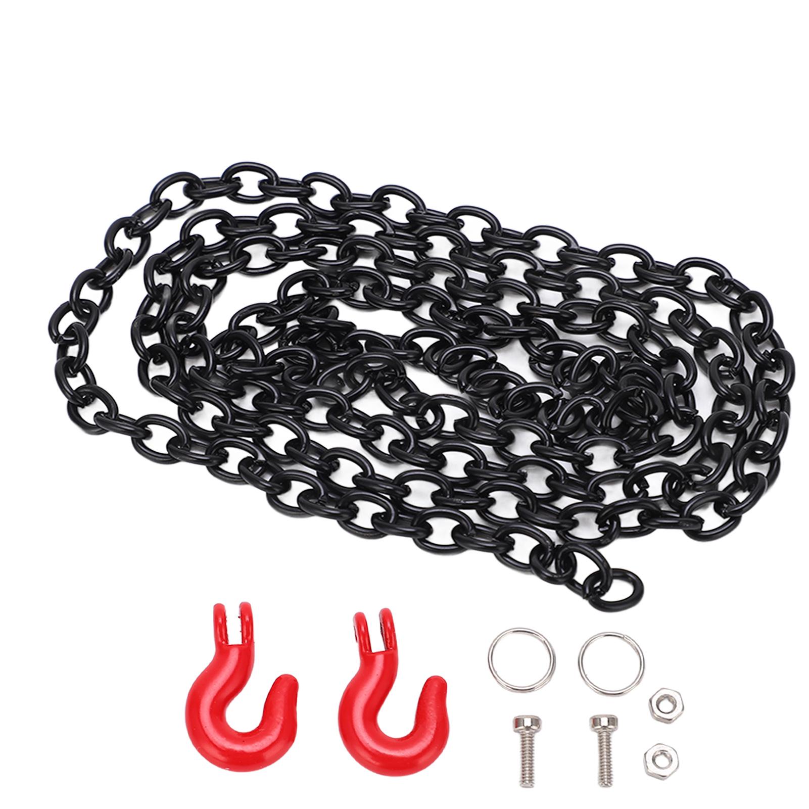 RC Car Metal Tow Hook Chain Decoration Climbing Remote Control Car Accessories for SCX10
RC Car Metal Tow Hook Chain Decoration Climbing Remote Control Car Accessories for SCX10