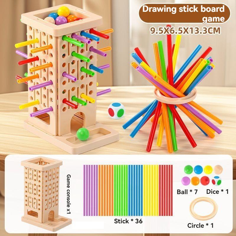 Fun 3In1 Wooden Stick Tower Game, Arithmetic Early Education Montessori Toys, Thinking Training Parent-Child Interactive Plaything
Fun 3In1 Wooden Stick Tower Game, Arithmetic Early Education Montessori Toys, Thinking Training Parent-Child Interactive Plaything