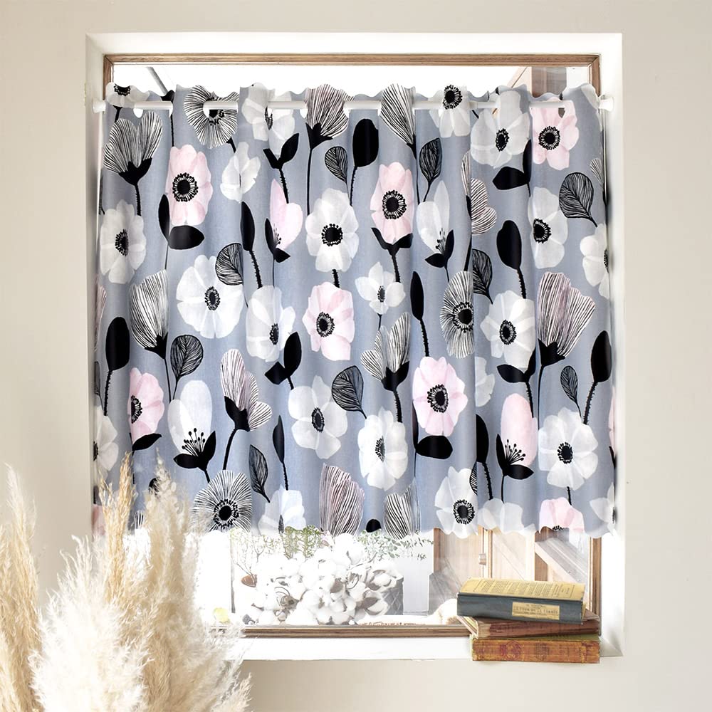 STYLE Decor Laminated Cafe Curtain for Small Stylish Privacy 70cm Long x 100cm Anemone W4001710 Windows, Screen, Wide, Gray, Pattern,
STYLE Decor Laminated Cafe Curtain for Small Stylish Privacy 70cm Long x 100cm Anemone W4001710 Windows, Screen, Wide, Gray, Pattern,