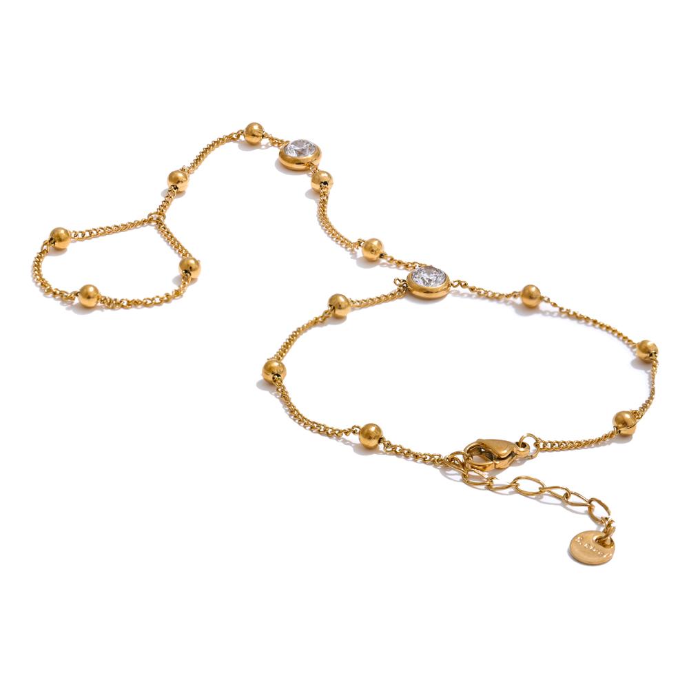 Yhpup Stainless Steel Hand Chain Wrist with Finger Fashion Accessories Bracelet for Women Gold Platinum PVD Plated Chic Jewelry
Yhpup Stainless Steel Hand Chain Wrist with Finger Fashion Accessories Bracelet for Women Gold Platinum PVD Plated Chic Jewelry