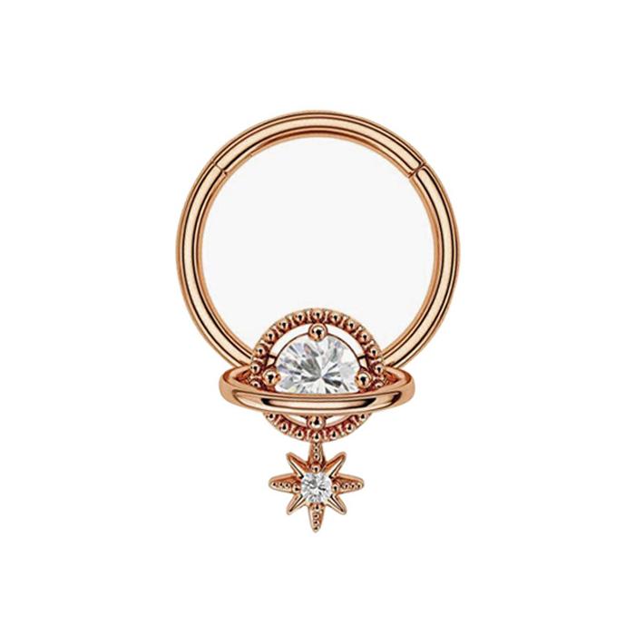 Fashion Crystal Stainless Steel Septum Hoop Clickers Nose Ring Women Tragus Cartilage Helix Piercing Hoop Earrings Jewelry 1.2x8mm
Fashion Crystal Stainless Steel Septum Hoop Clickers Nose Ring Women Tragus Cartilage Helix Piercing Hoop Earrings Jewelry 1.2x8mm