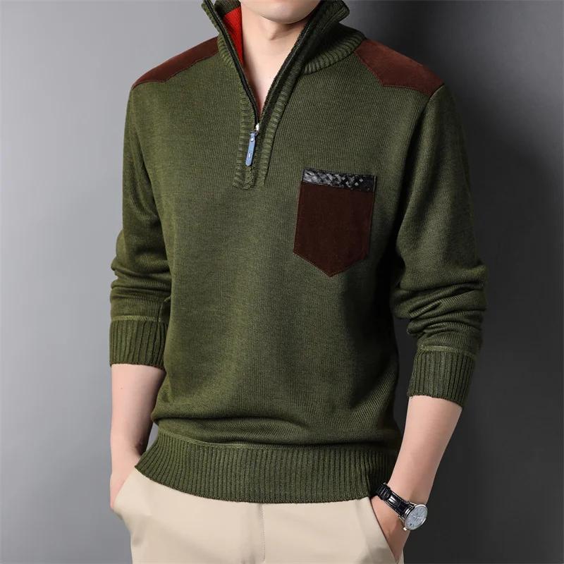 2026 Autumn/Winter New Men S Long Sleeve Knitted Shirt Twisted Flower Half Zipper Collar Versatile Warm Top XXXL армія зелений колір
2026 Autumn/Winter New Men S Long Sleeve Knitted Shirt Twisted Flower Half Zipper Collar Versatile Warm Top XXXL армія зелений колір