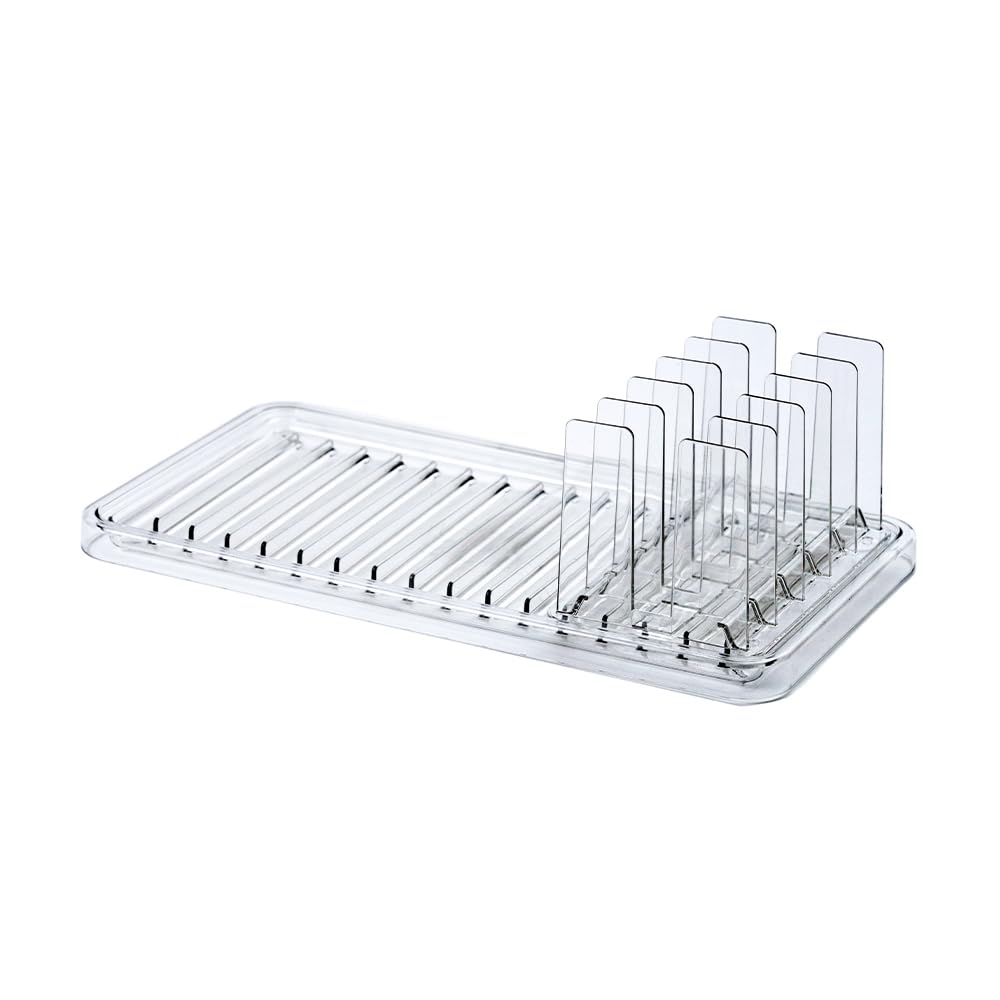Tidy Standing Drainer Compact Drainer Clear Material for a Clean Look Includes Dish Holder and Tray OT-667-200-0
Tidy Standing Drainer Compact Drainer Clear Material for a Clean Look Includes Dish Holder and Tray OT-667-200-0