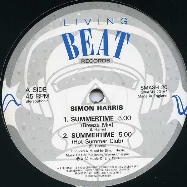 12-дюймовая пластинка SIMON HARRIS - Summertime SMASH20 Living Beat Rec 1991 UK Dance & Electronica Б/У
12-дюймовая пластинка SIMON HARRIS - Summertime SMASH20 Living Beat Rec 1991 UK Dance & Electronica Б/У
